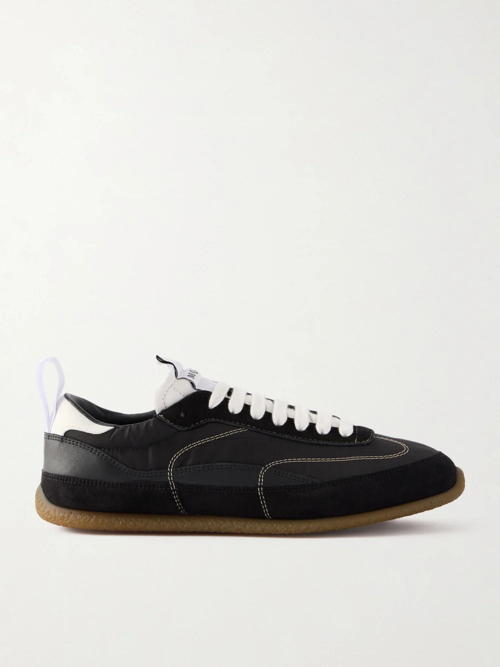 Alexander McQueen Ec1 Suede and Leather-trimmed Shell Sneakers in black
