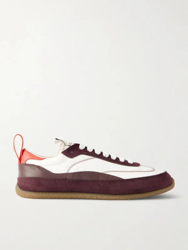 Alexander McQueen Ec1 Suede and Leather-trimmed Shell Sneakers