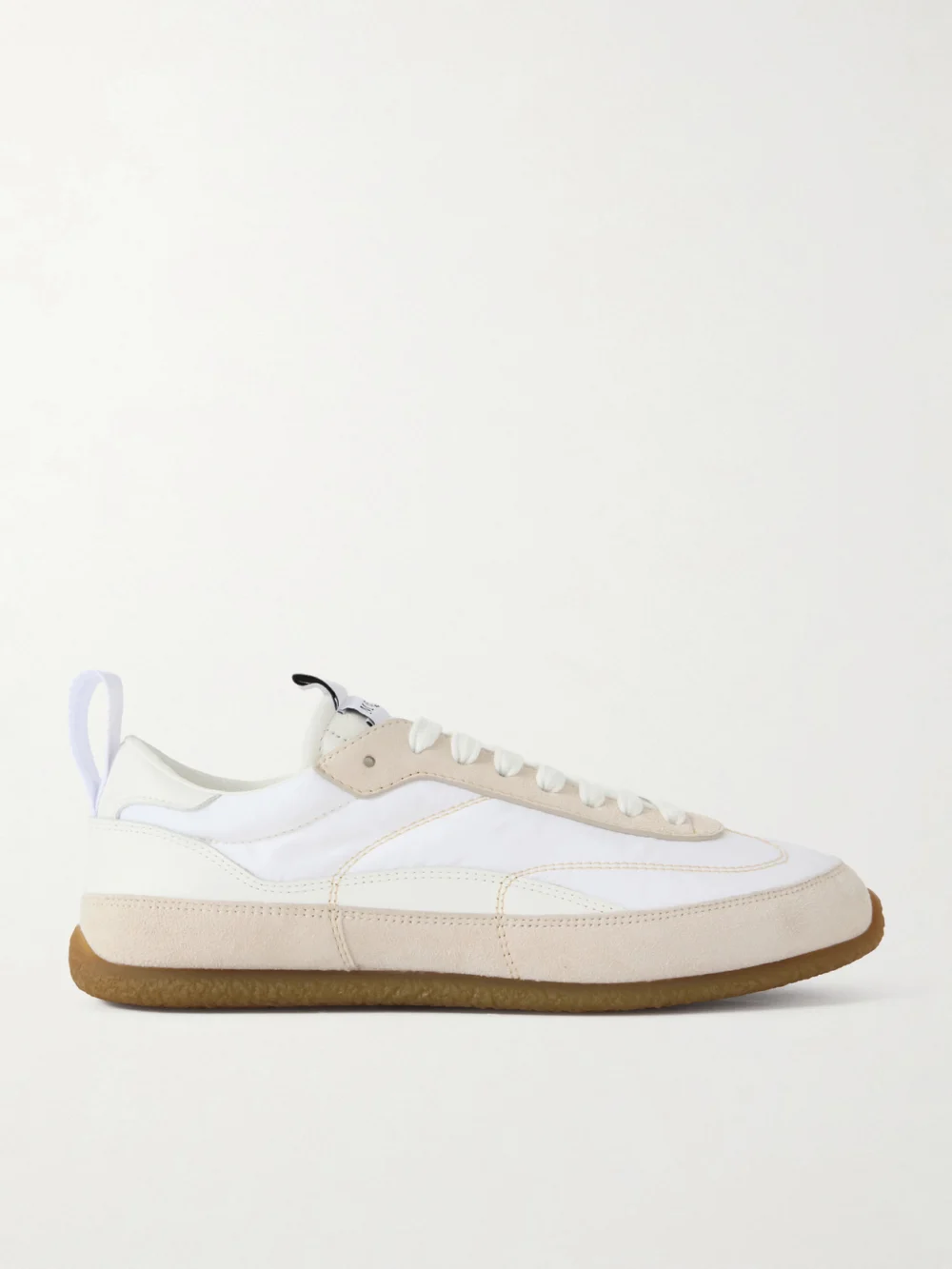 Alexander McQueen Ec1 Suede and Leather-trimmed Shell Sneakers in white