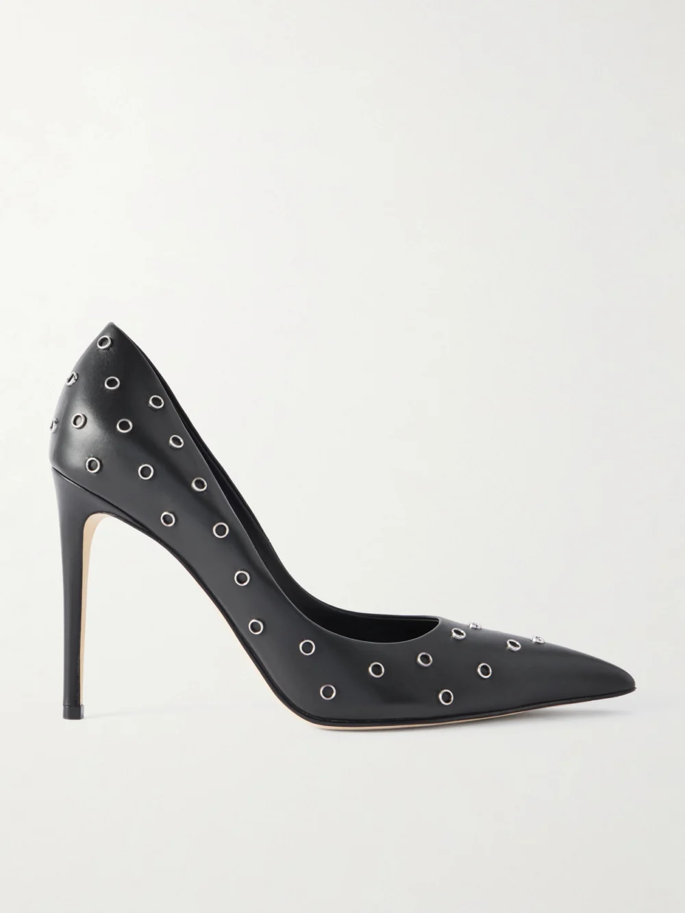 Alexander McQueen Embellished Leather Pumps in black