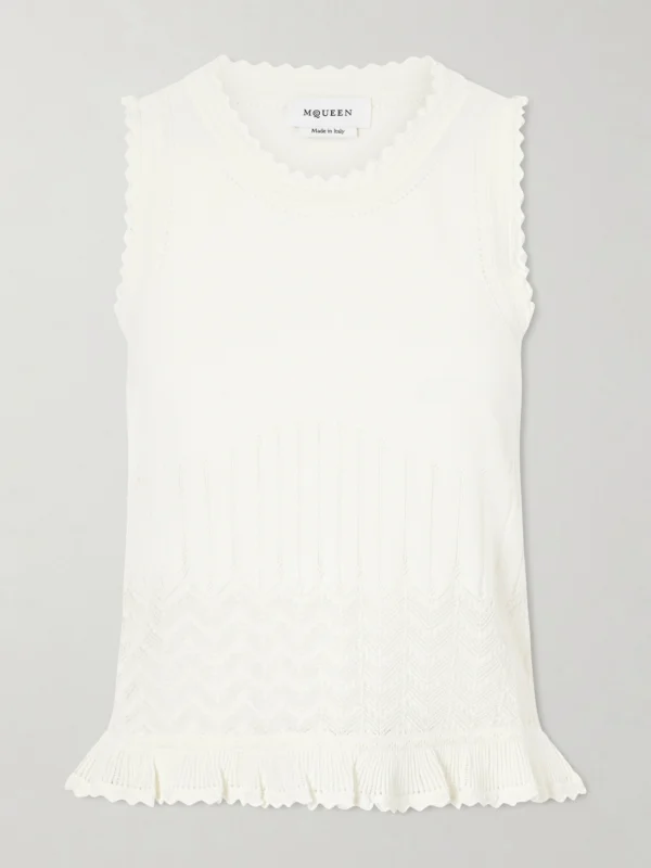 Alexander McQueen Knitted Jersey Tank