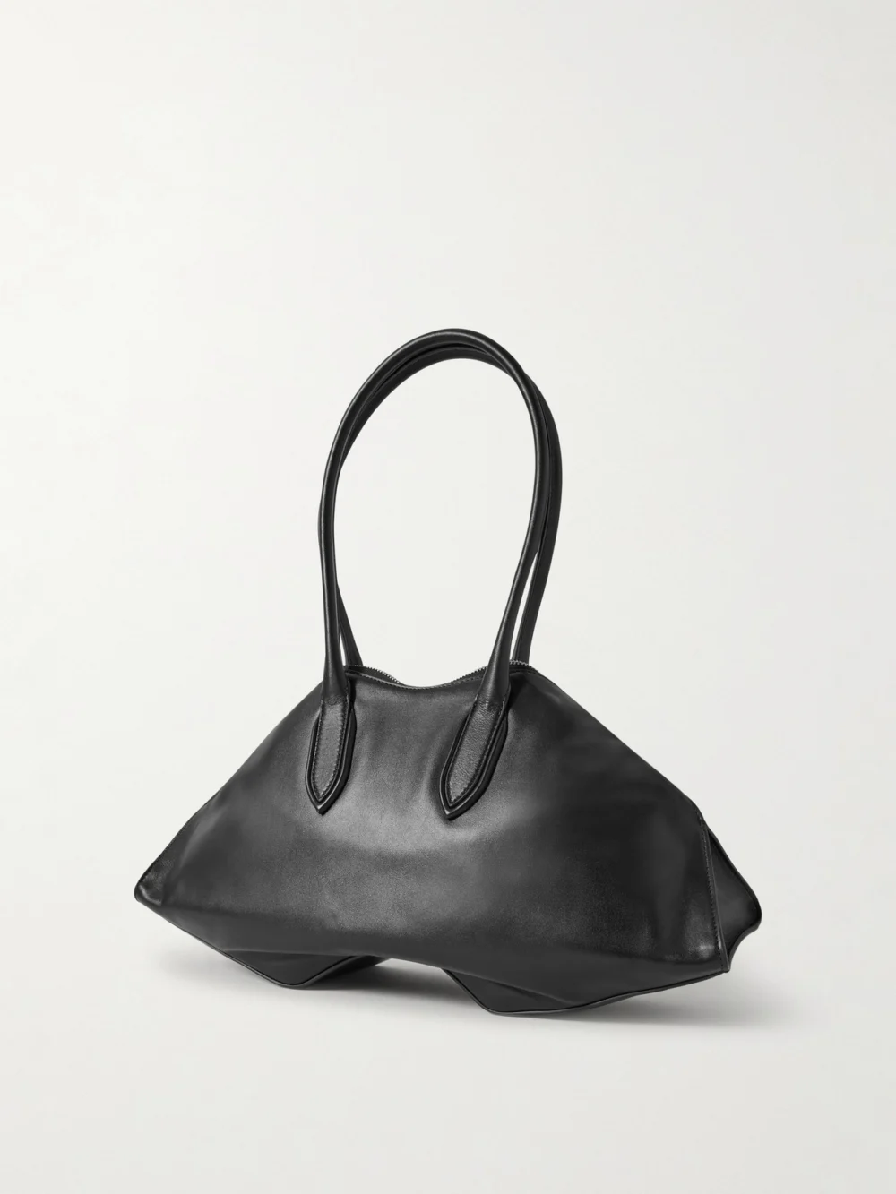 Back view of the Alexander McQueen Manta Leather Shoulder Bag