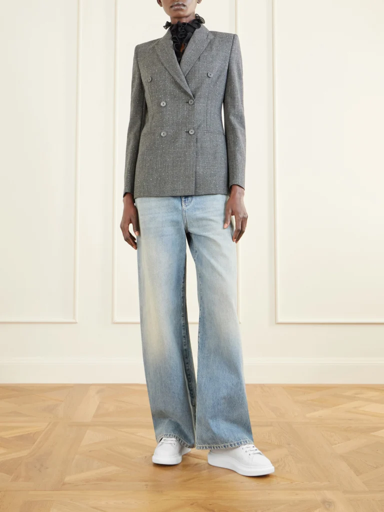Alexander McQueen Oversize-sole Suede-trimmed Leather Sneakers