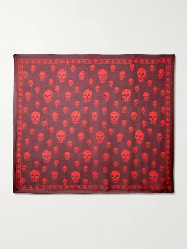 Alexander McQueen Printed Silk-chiffon Scarf