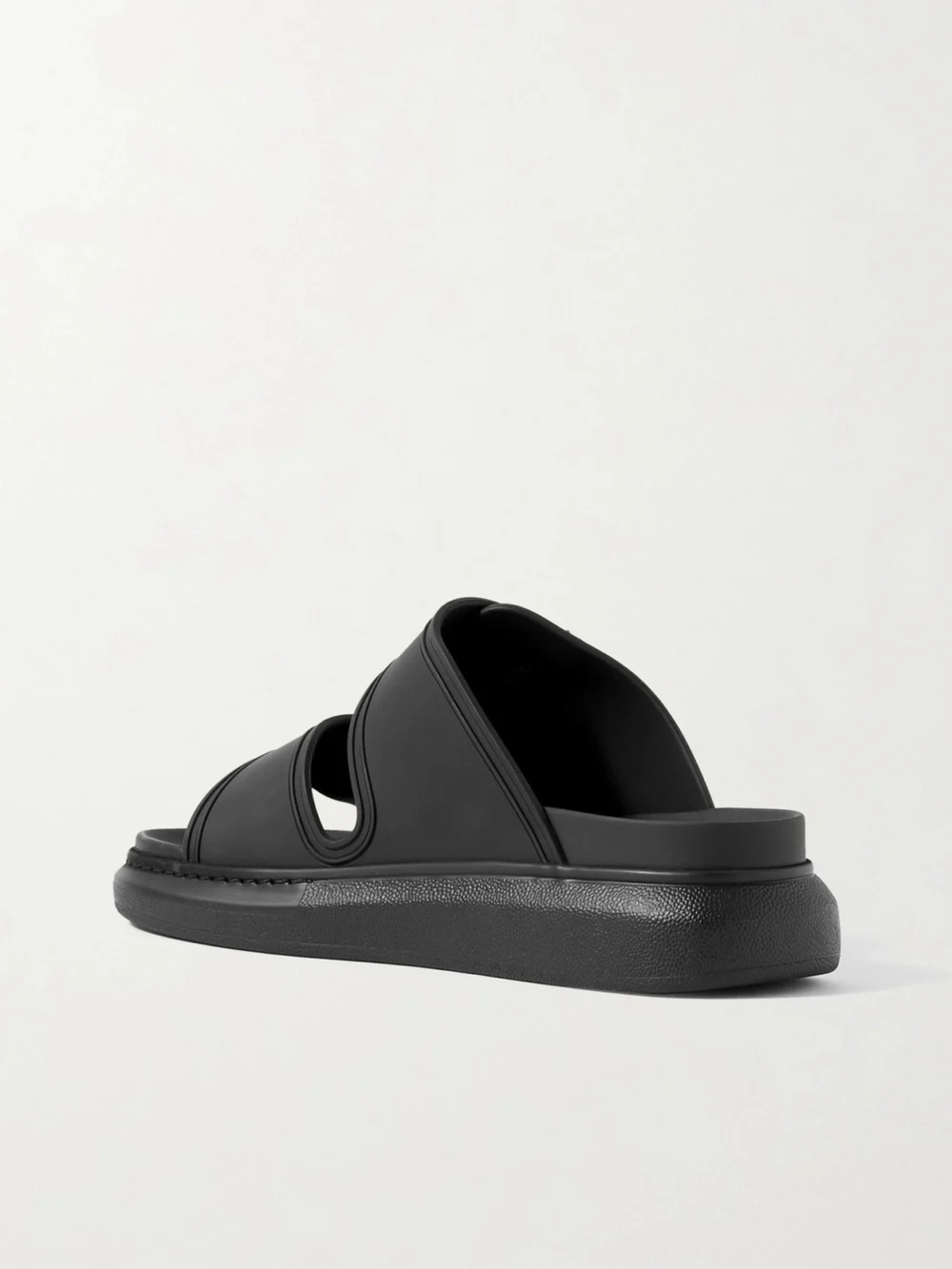 Back view of the Alexander McQueen Rubber Hybrid Sandals