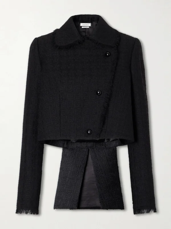 Alexander McQueen Wool and Mohair-blend Tweed Blazer