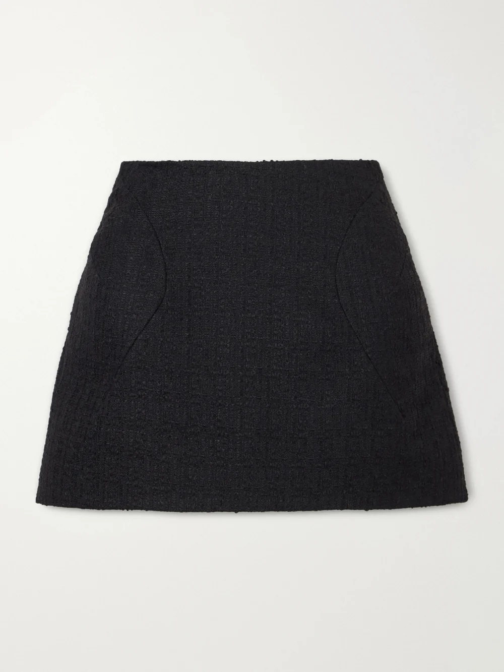 Alexander McQueen Wool and Mohair-blend Tweed Mini Skirt in black