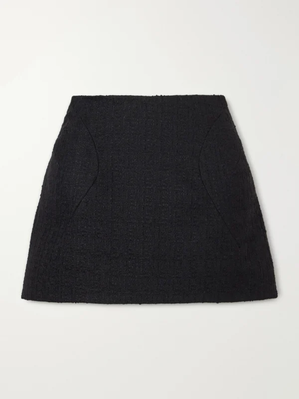 Alexander McQueen Wool and Mohair-blend Tweed Mini Skirt