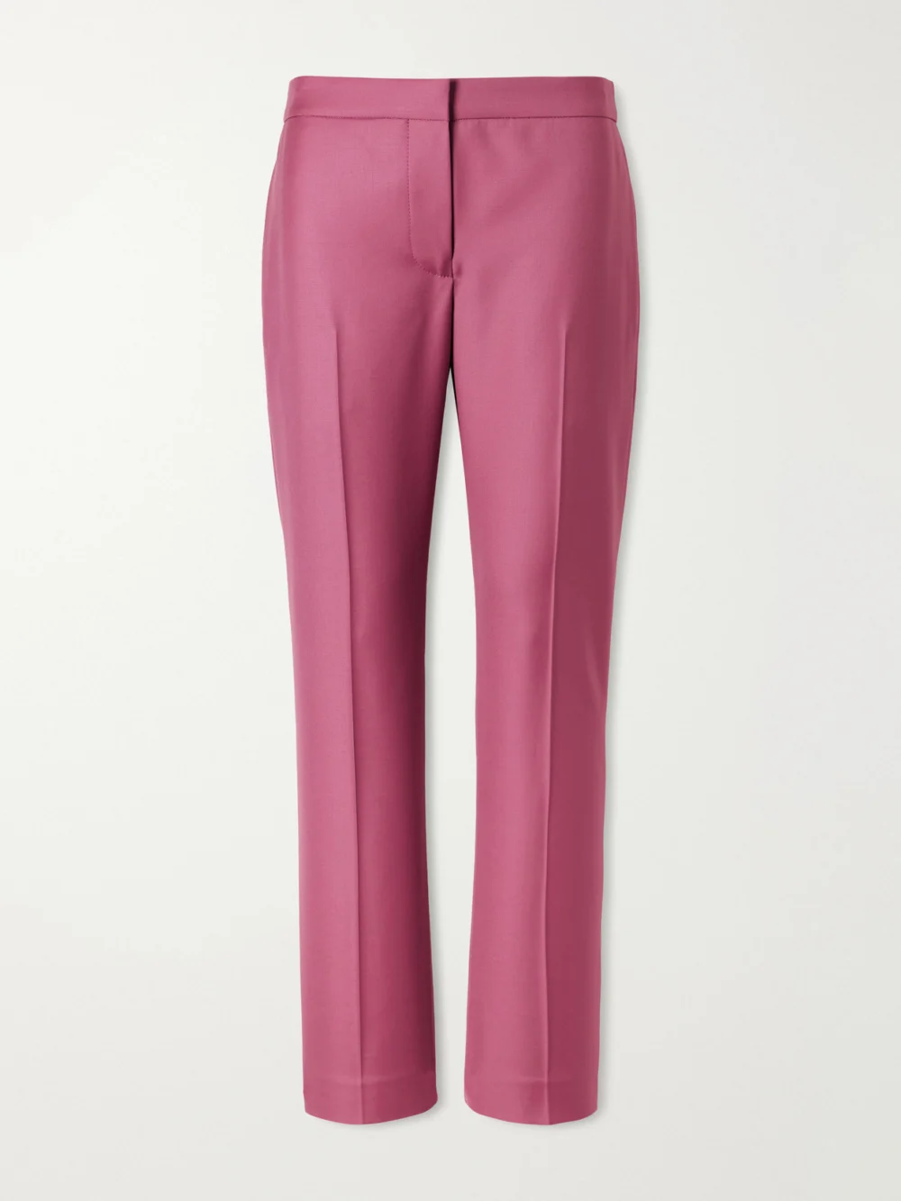 Alexander McQueen Wool Straight-leg Pants in pink