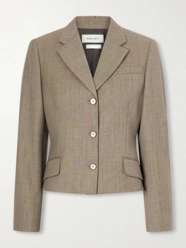 Alexander McQueen Wool Twill Blazer