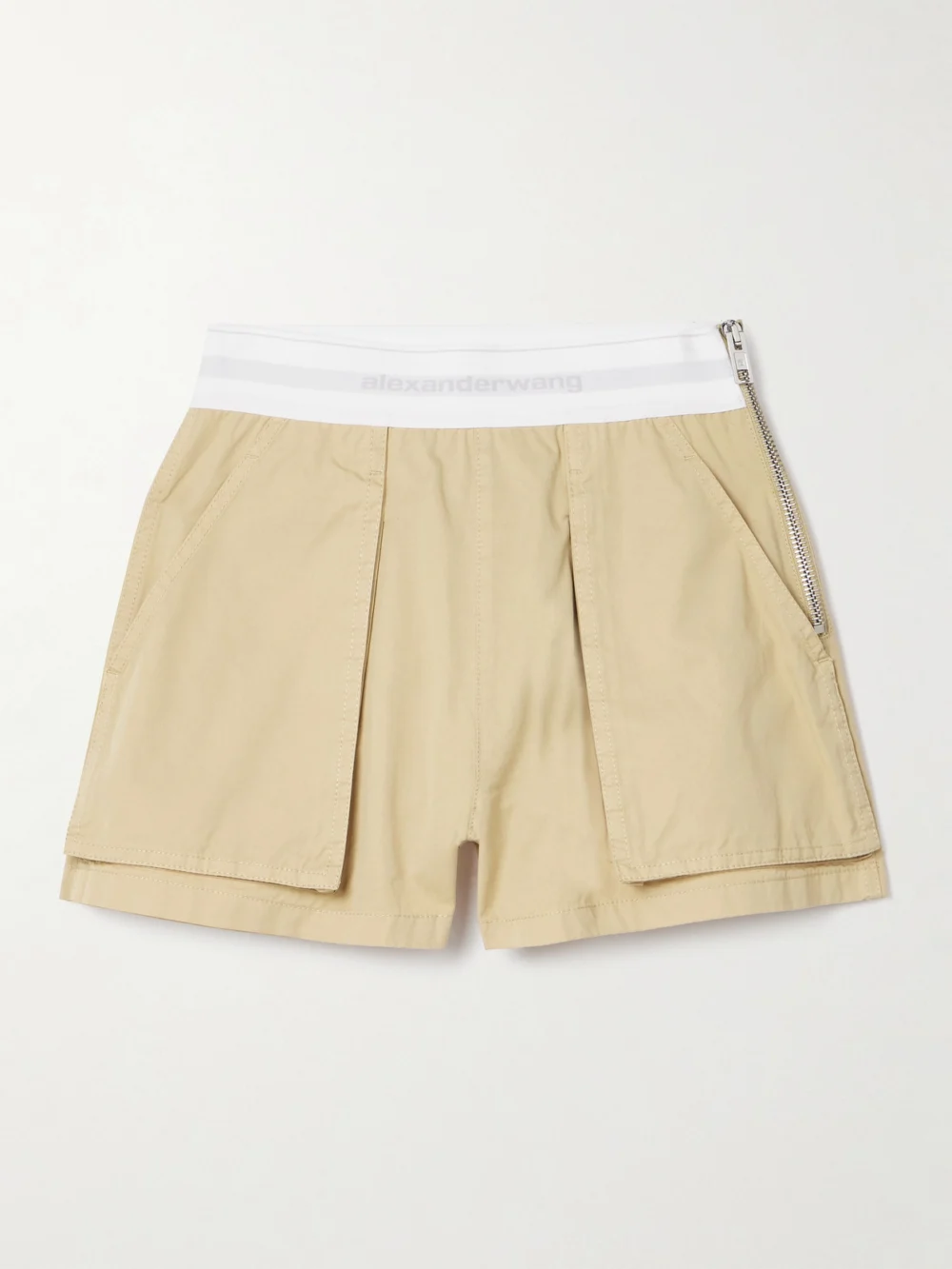 Alexander Wang Cotton-drill Cargo Shorts in beige