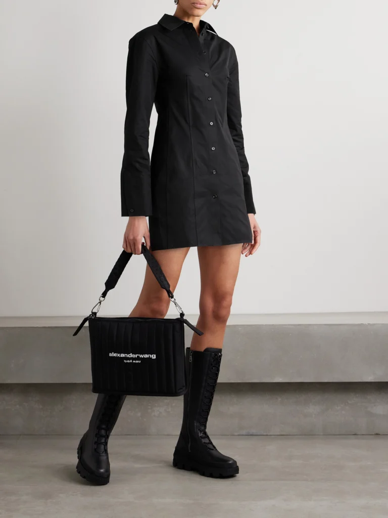 Alexander Wang Cotton-poplin Mini Shirt Dress