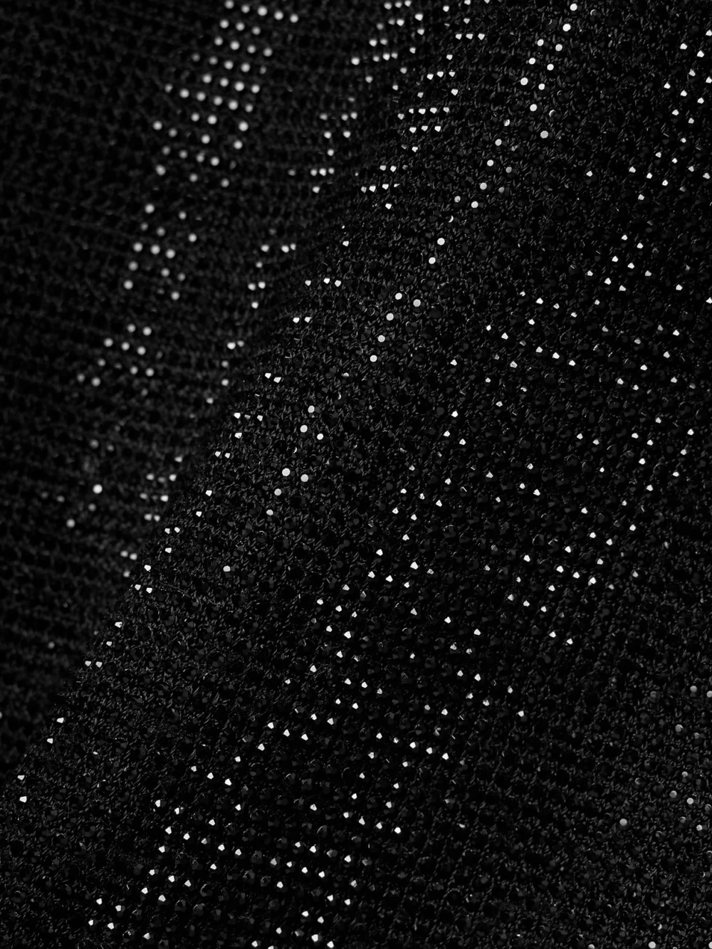 Close-up detail of the Alexander Wang Crystal-embellished Jersey Mini Dress