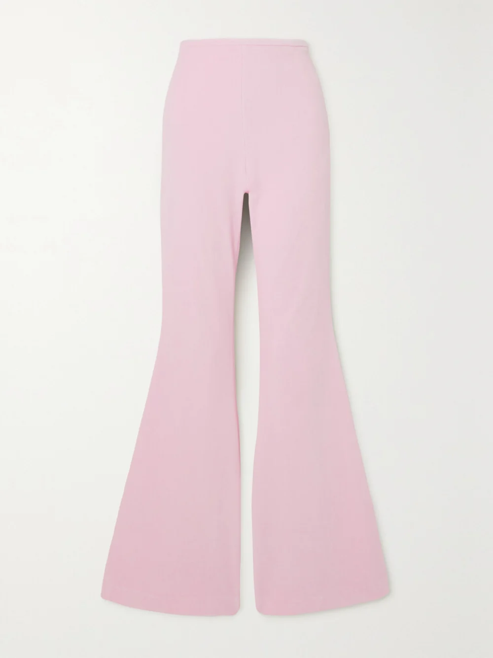 Alexander Wang Stretch-cotton Velour Flared Pants in baby pink