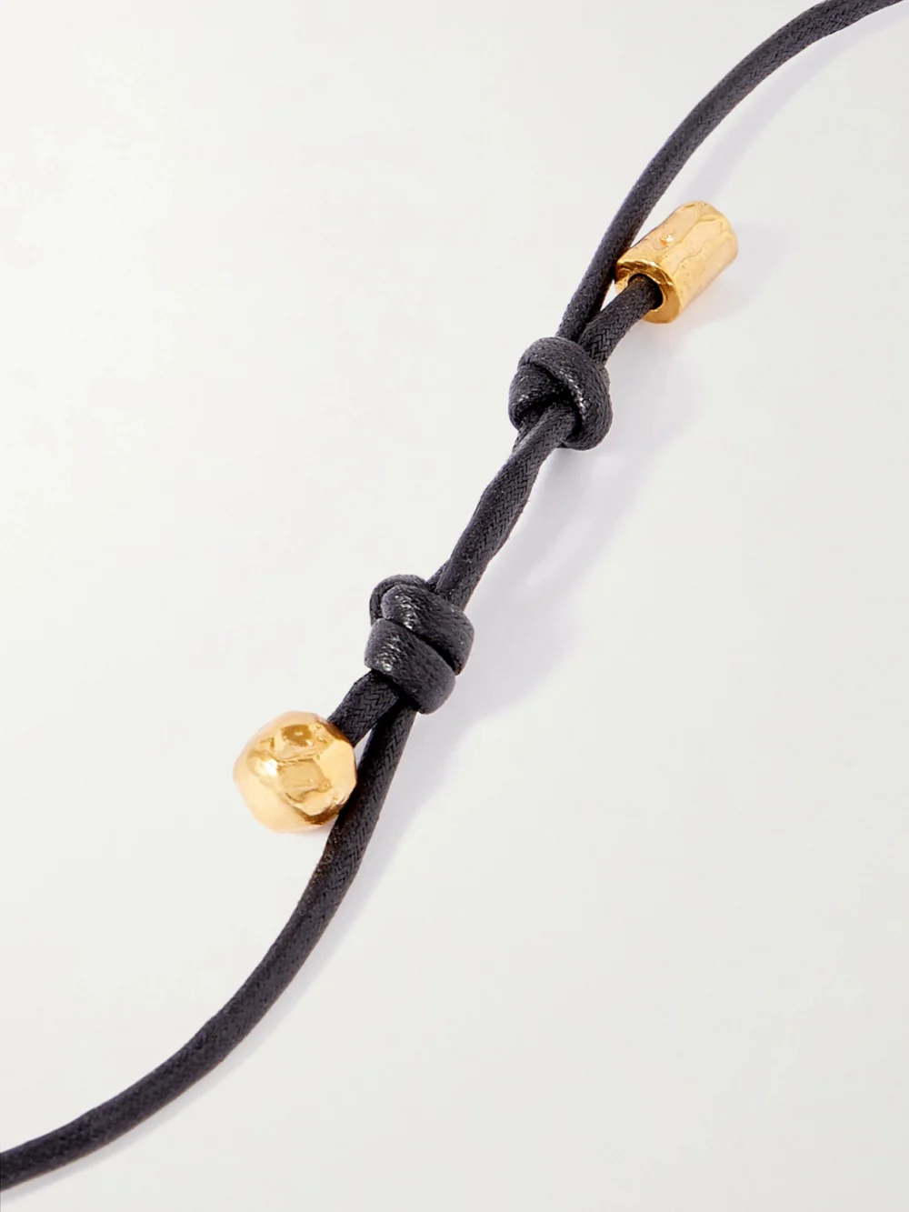 Back view of the Alighieri Gone Fishing Gold-plated Cord Necklace