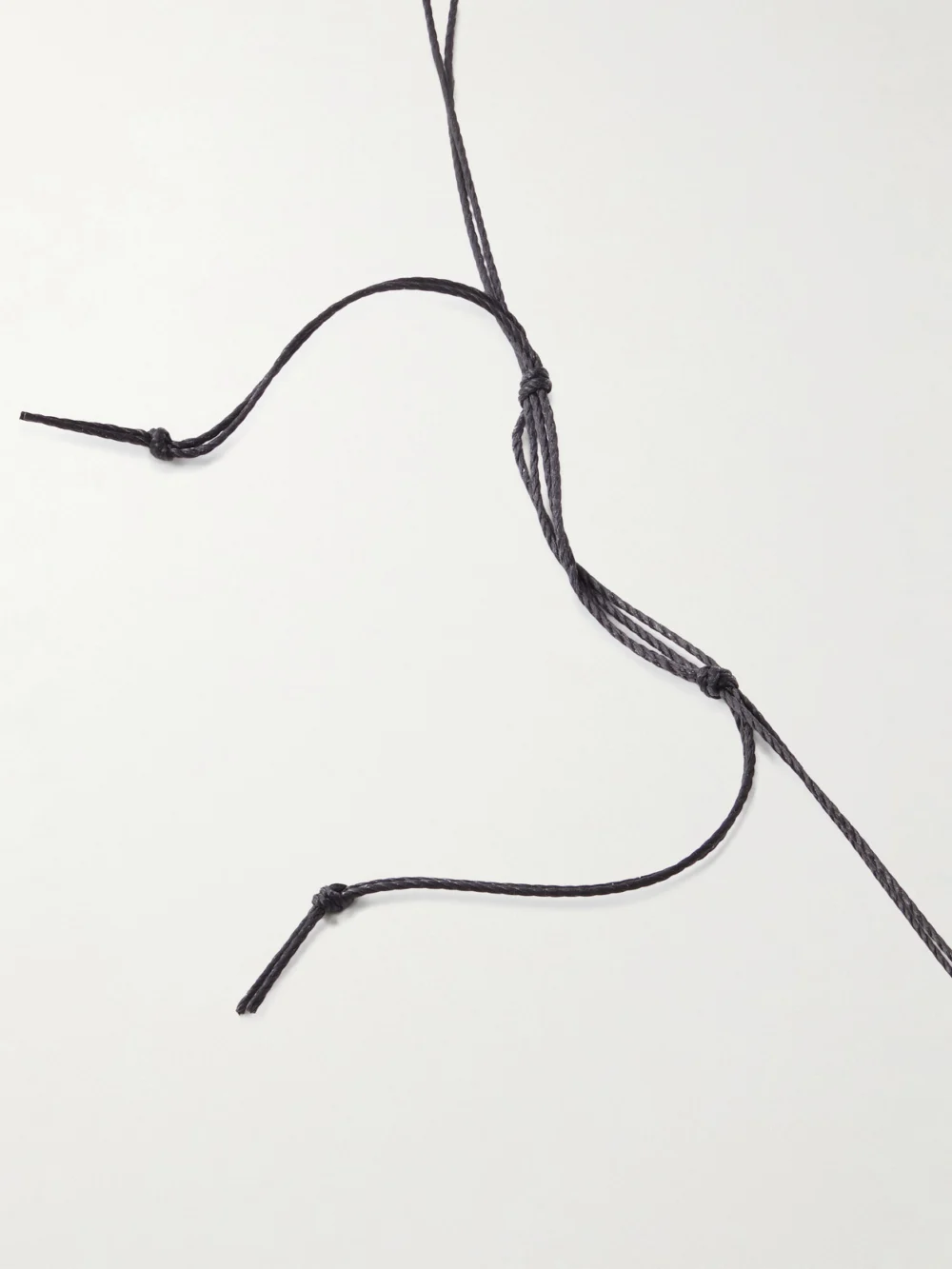 Back view of the Alighieri Melody Cord and Silver Necklace