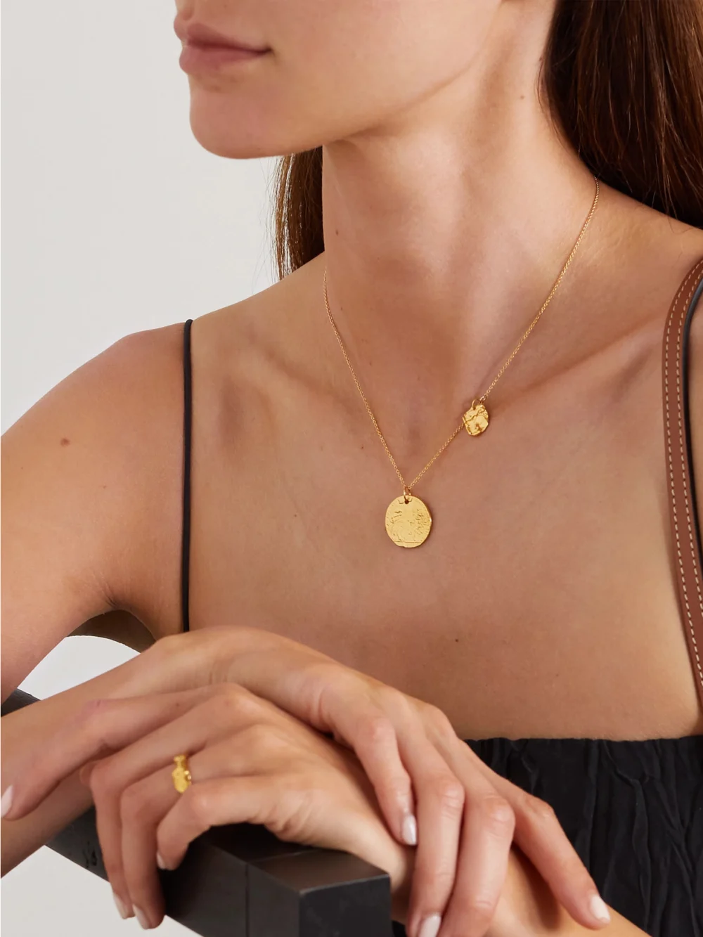 Alighieri Summer Night Gold-plated Necklace, styled view
