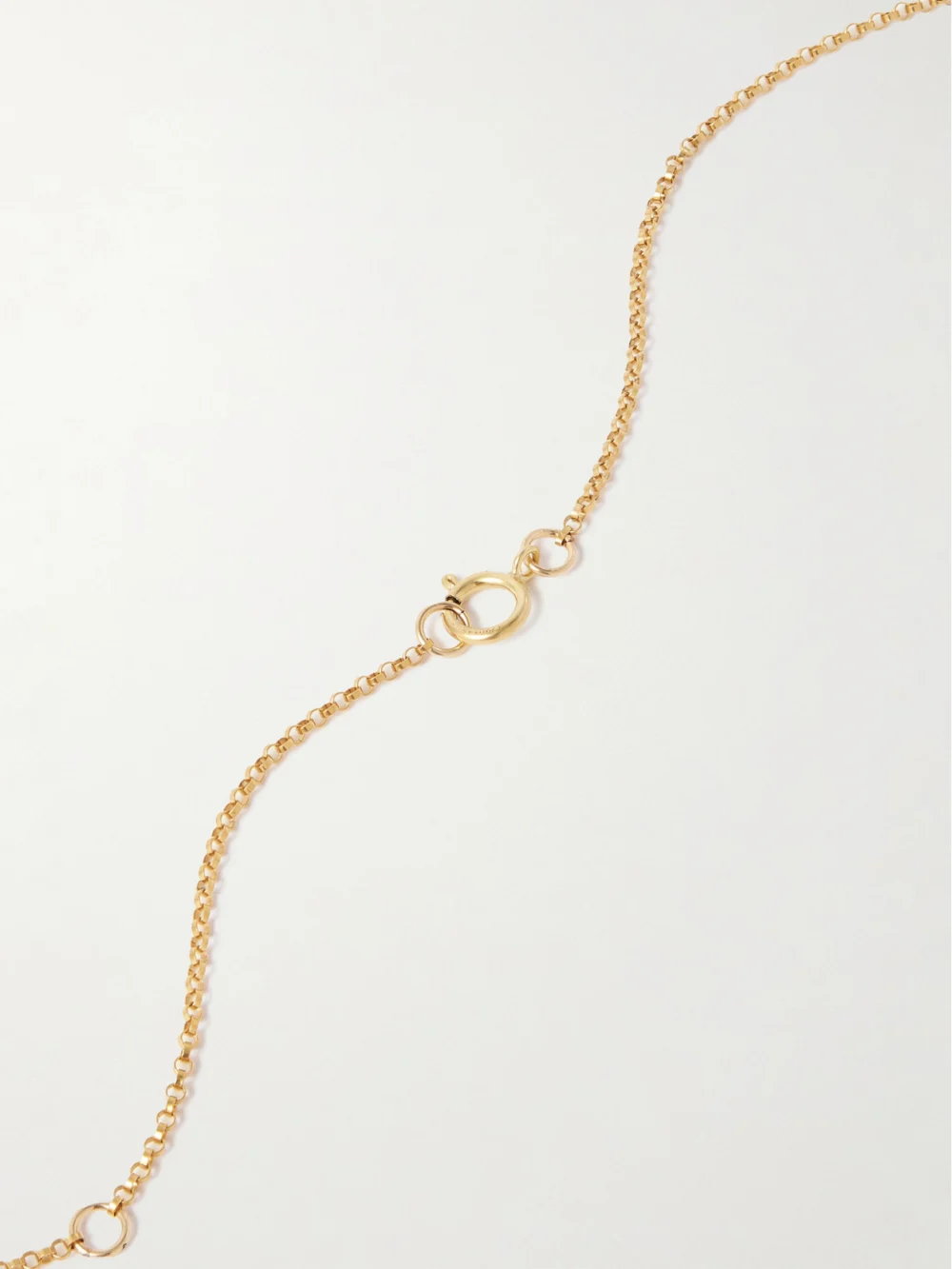 Back view of the Alighieri The Key of the Night Gold-plated Necklace