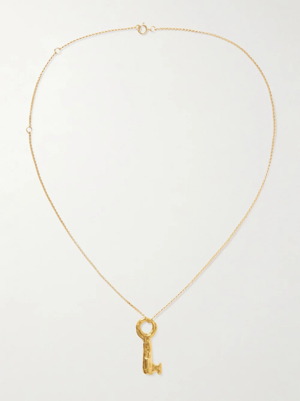 Alighieri The Key of the Night Gold-plated Necklace