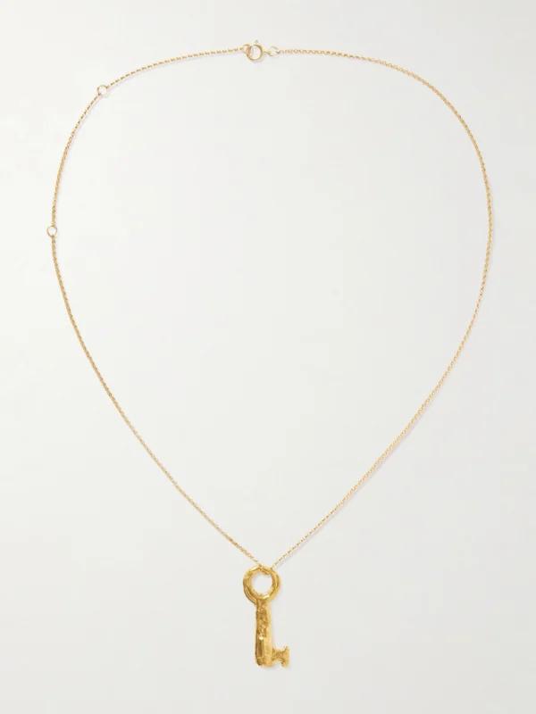 Alighieri The Key of the Night Gold-plated Necklace
