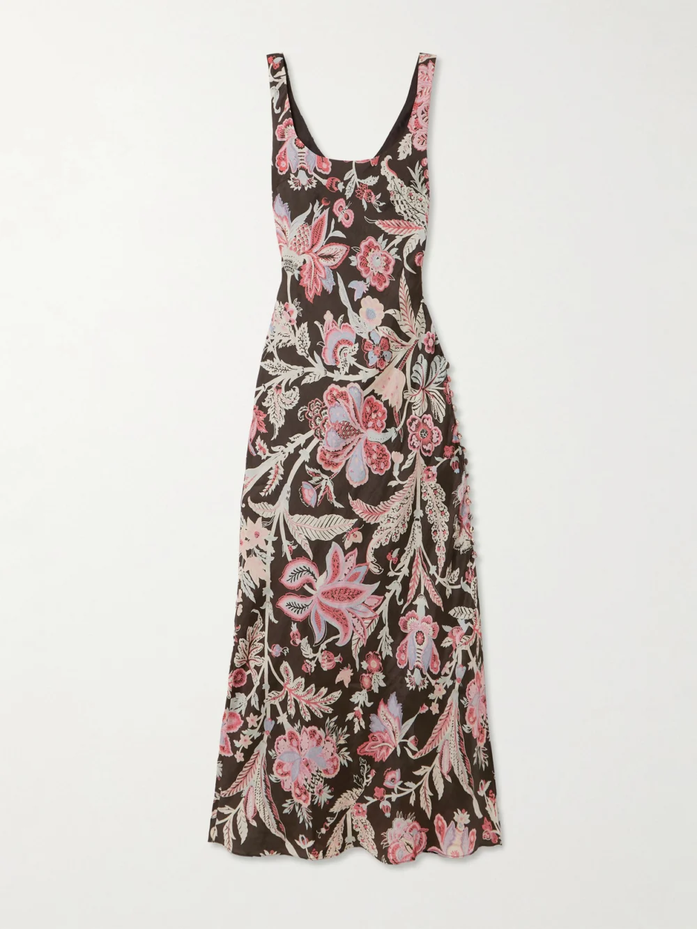 Alix Of Bohemia Adele Floral-print Silk Maxi Dress in multi