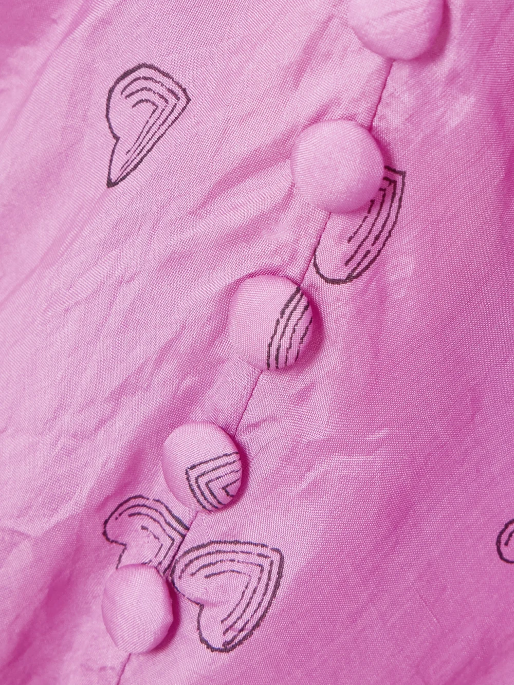 Close-up detail of the Alix Of Bohemia Adele Printed Silk Midi Dress