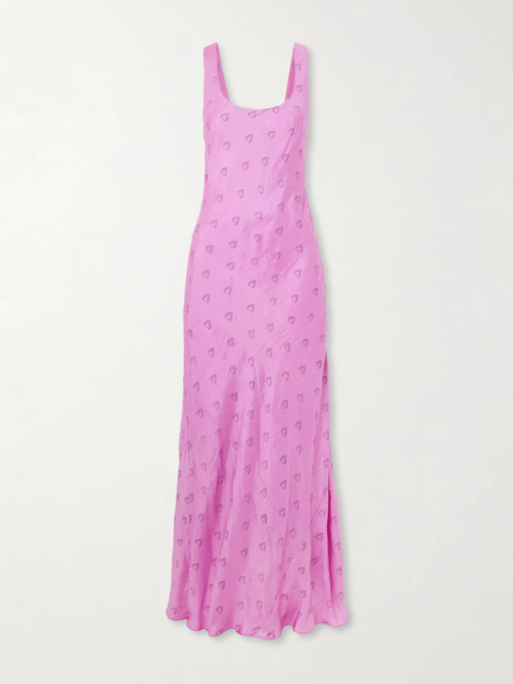 Alix Of Bohemia Adele Printed Silk Midi Dress in pink