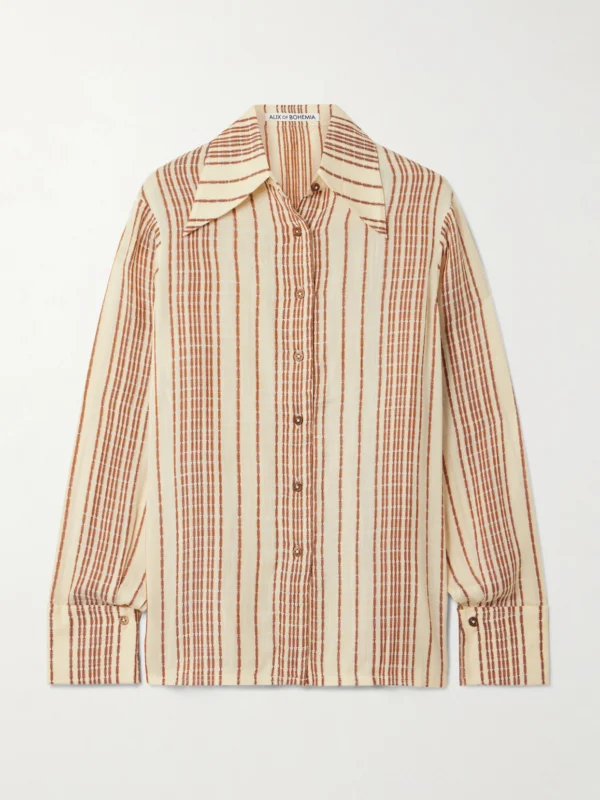 Alix Of Bohemia Dana Striped Woven Shirt