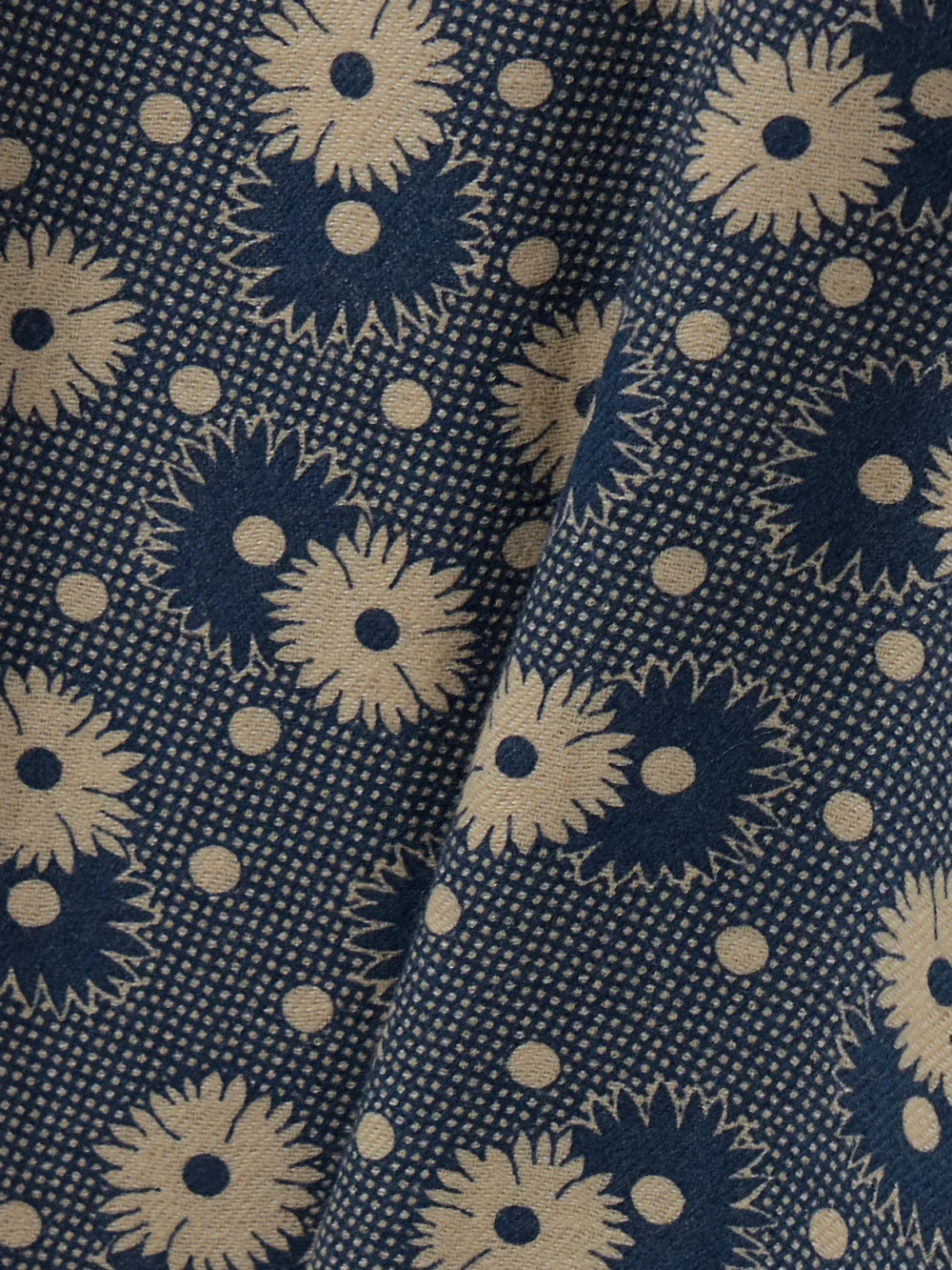 Close-up detail of the Alix Of Bohemia Farah Wool and Cotton-blend Jacquard Flared Pants