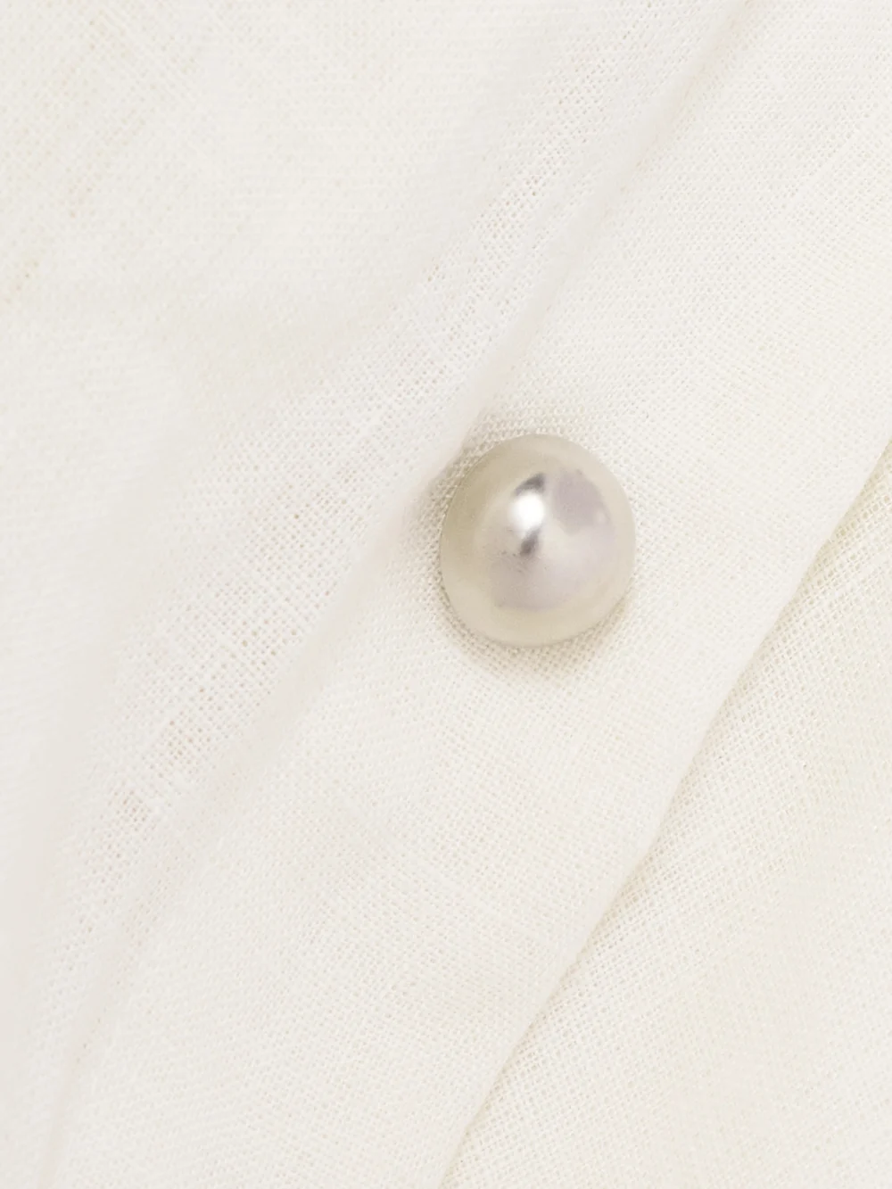 Close-up detail of the Alix Of Bohemia Holland Linen Wide-leg Pants