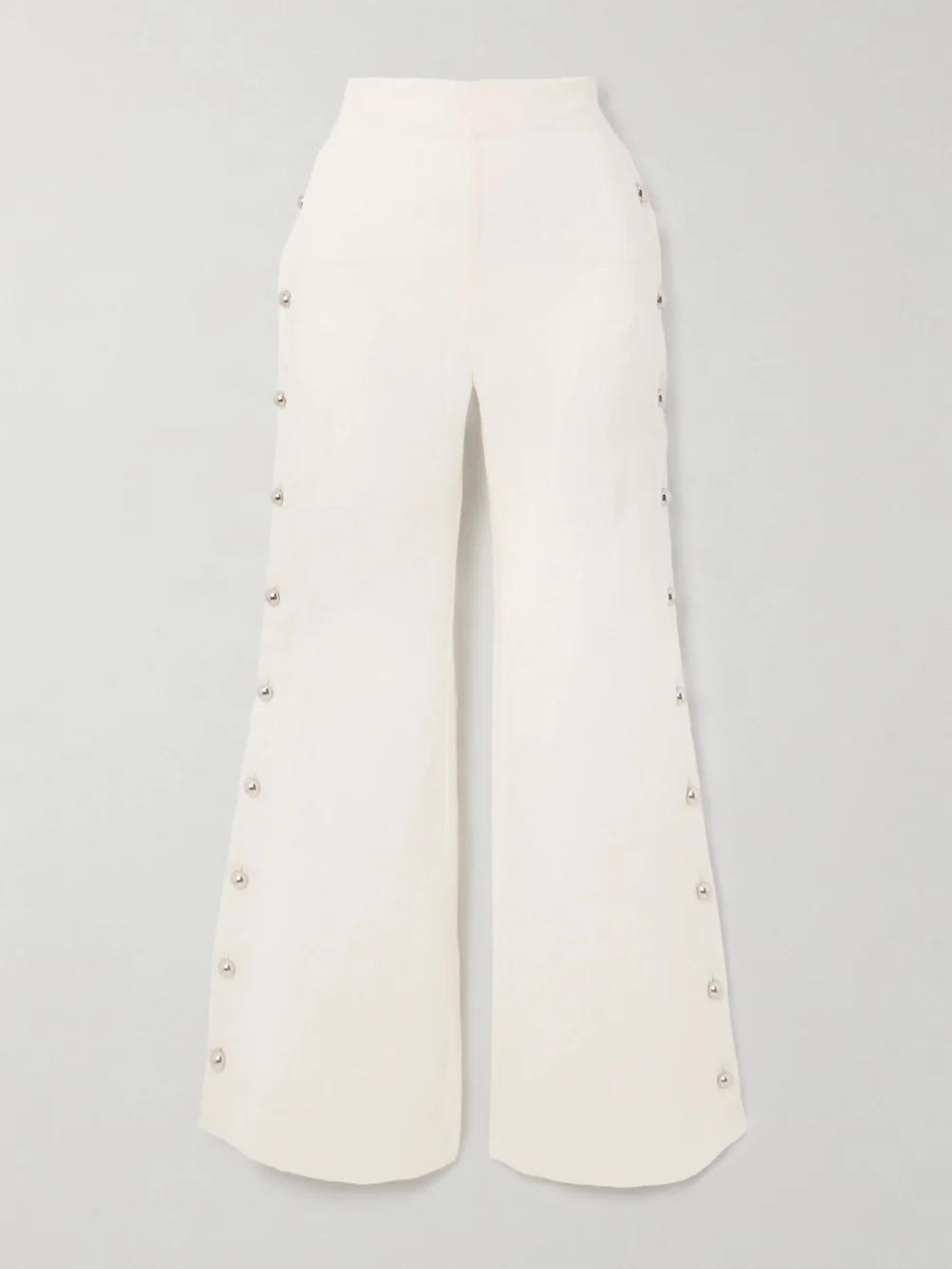 Alix Of Bohemia Holland Linen Wide-leg Pants in cream