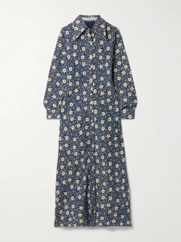 Alix Of Bohemia Lotte Jacquard-knit Wool and Cotton-blend Maxi Dress