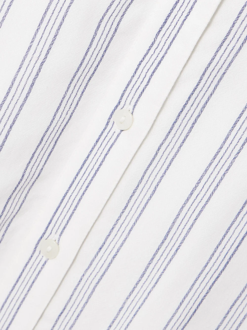 Close-up detail of the Alix Of Bohemia Lotte Striped Crepe Maxi Shirt Dress
