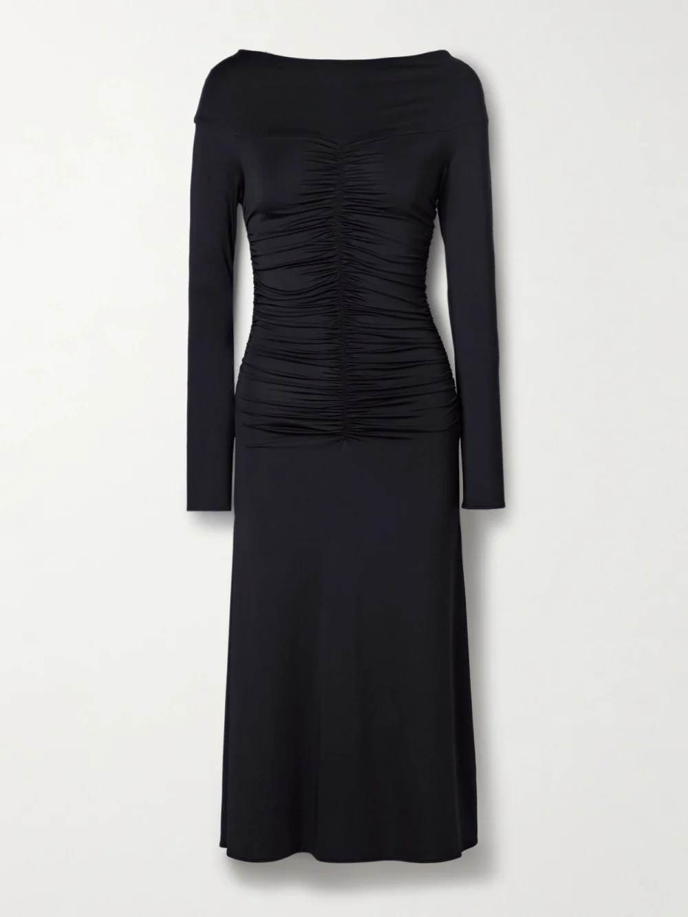 Altuzarra Callie Ruched Stretch-jersey Midi Dress in navy