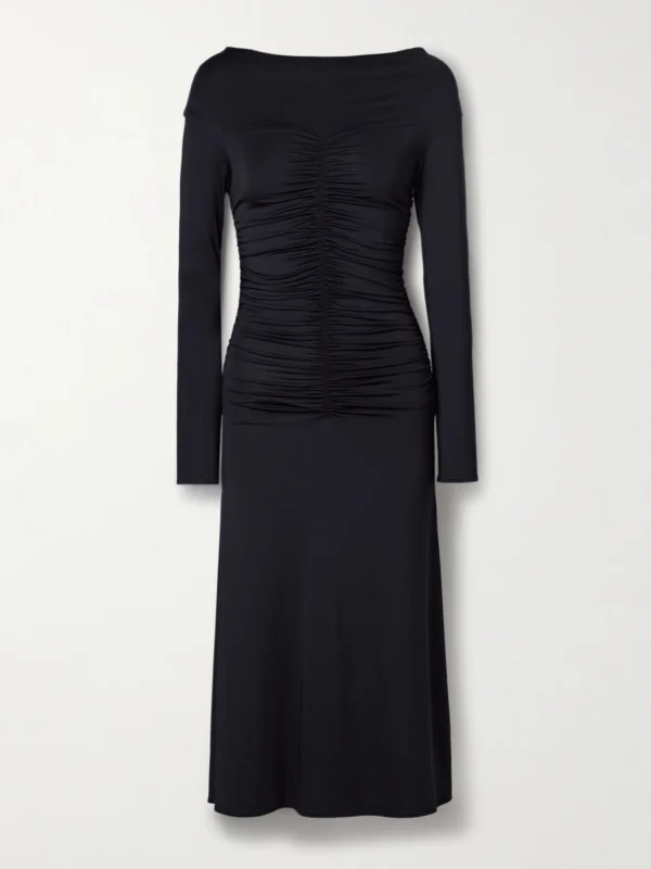 Altuzarra Callie Ruched Stretch-jersey Midi Dress