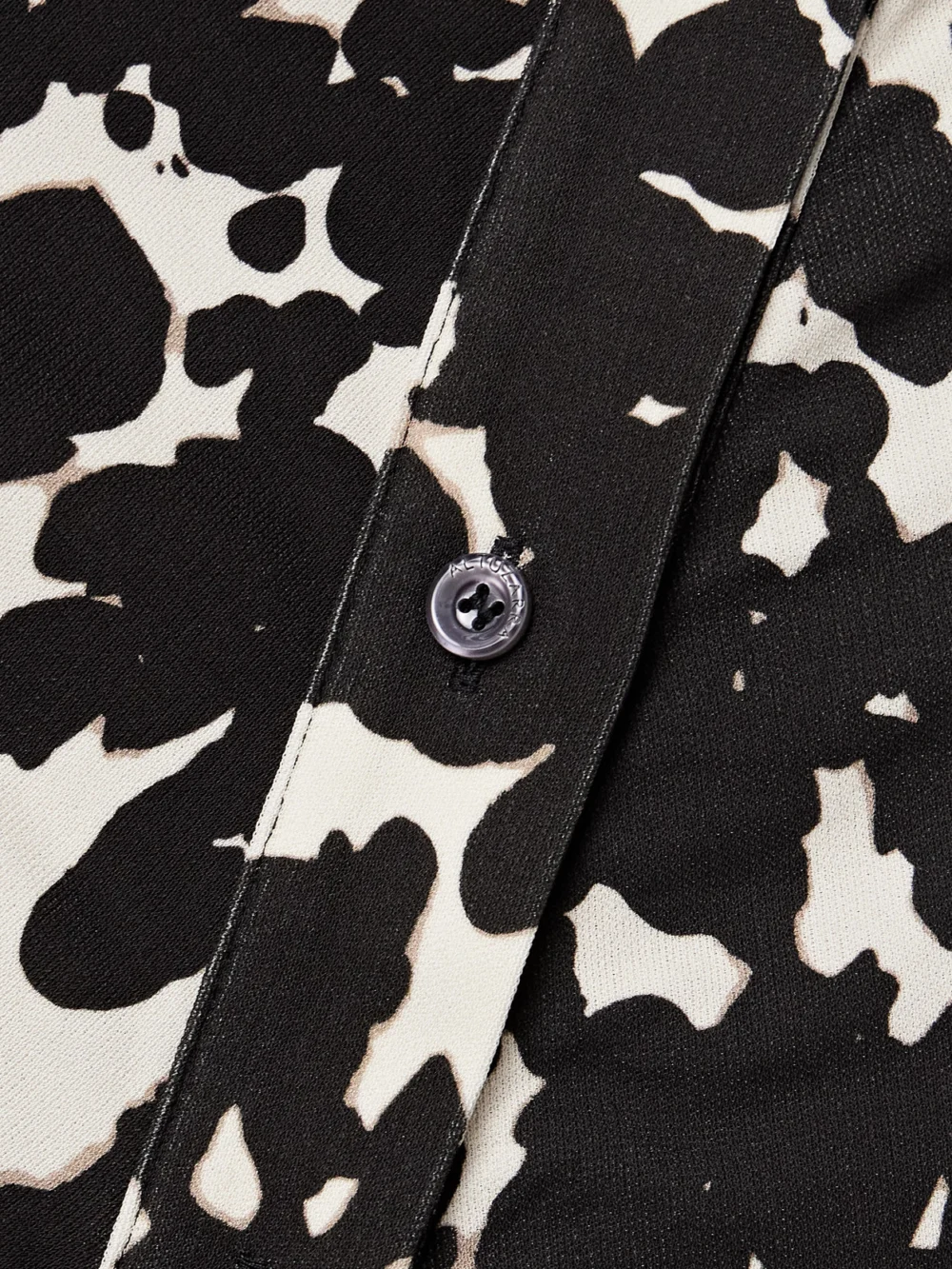 Close-up detail of the Altuzarra Claudia Ruched Printed Crepe-jersey Midi Dress