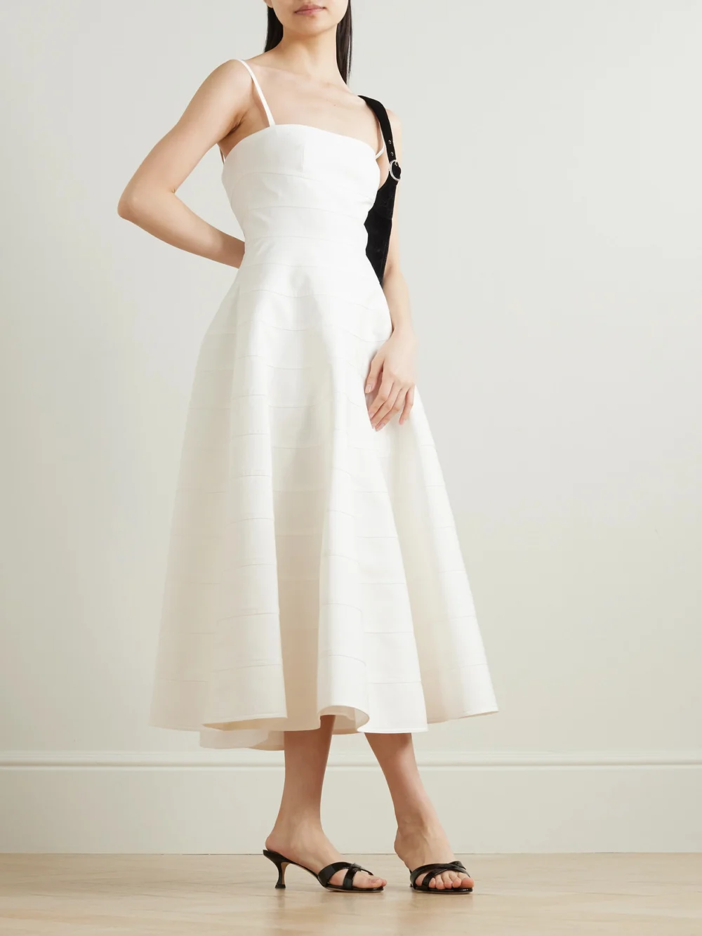 Altuzarra Connie Cotton-poplin Midi Dress, worn by a model