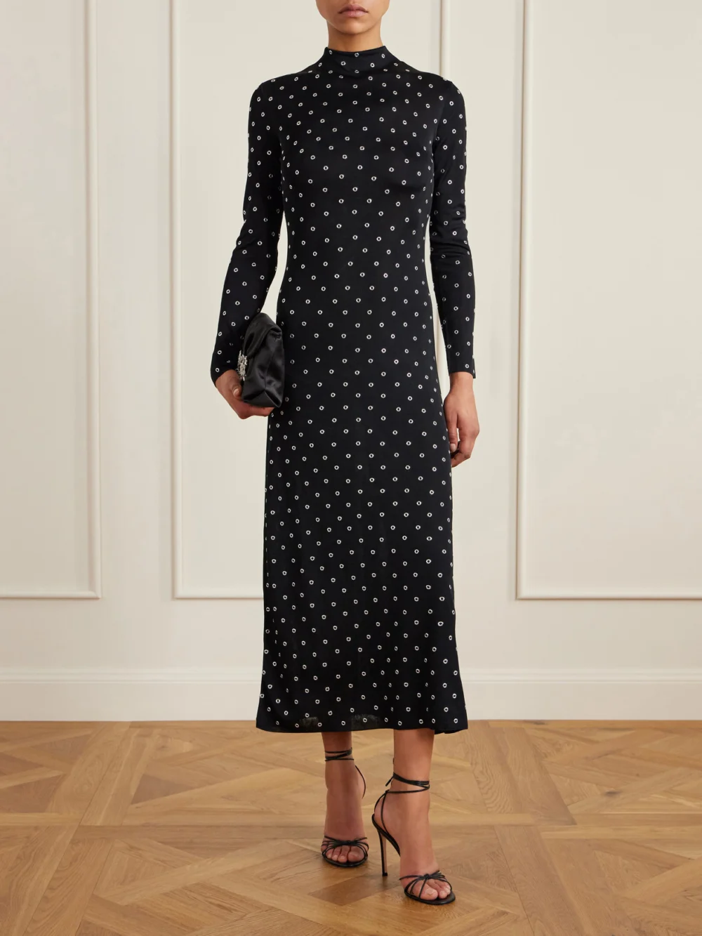 Altuzarra Kaplan Eyelet-embellished Jersey Maxi Dress, worn by a model