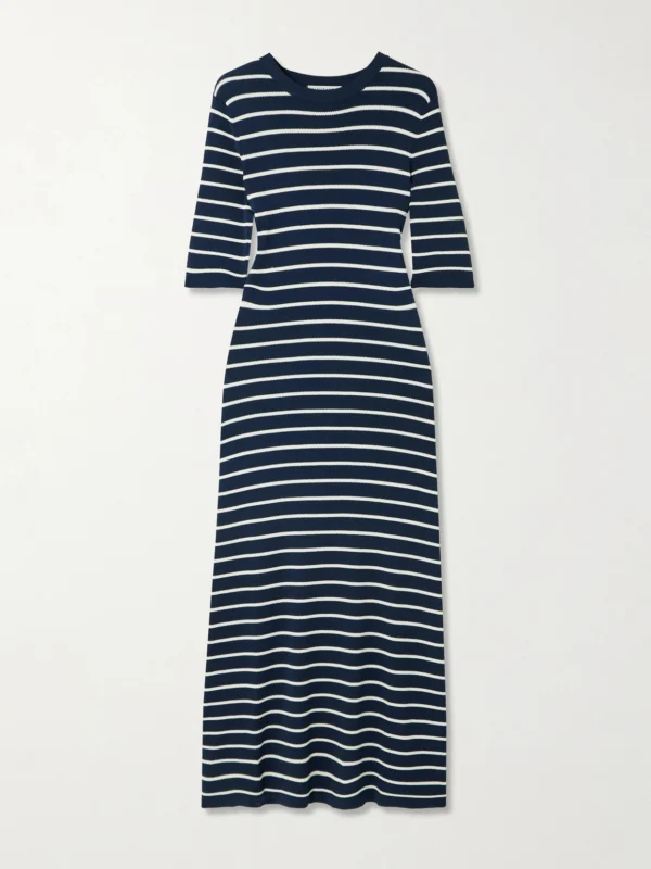 Altuzarra Kitty Striped Jersey Midi Dress