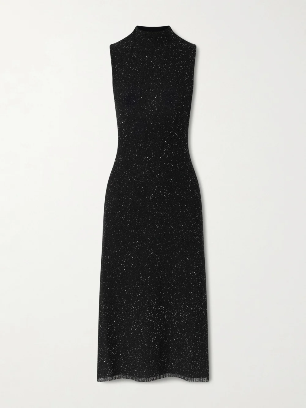 Altuzarra Marian Knitted Halterneck Midi Dress in black
