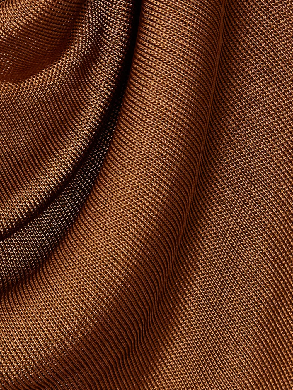 Close-up detail of the Altuzarra Milda Draped Knitted Midi Dress