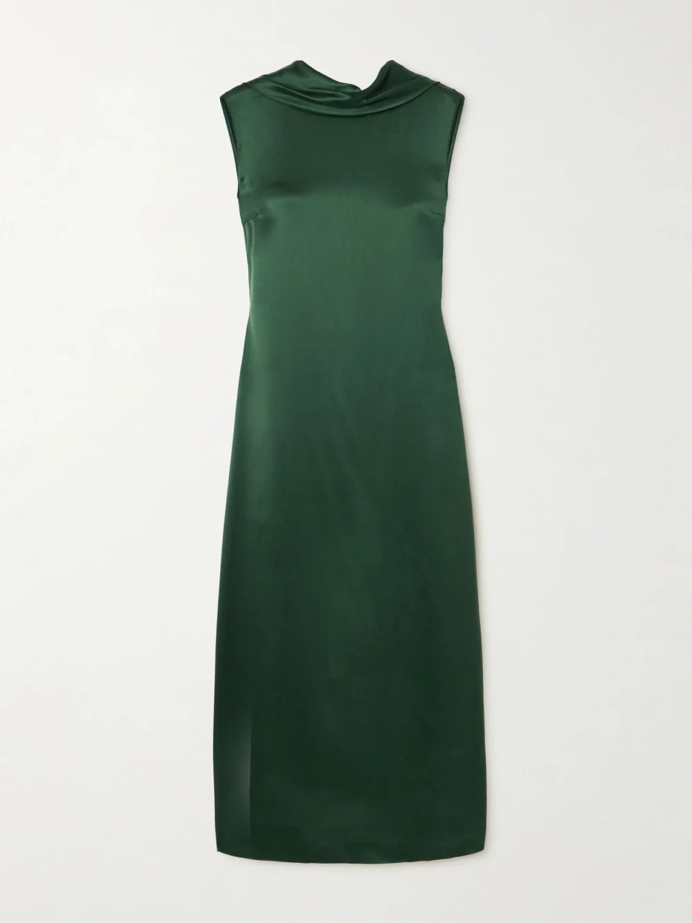 Altuzarra Sethie Open-back Silk-satin Midi Dress in green
