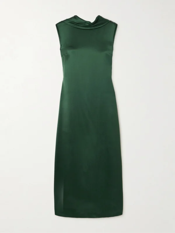 Altuzarra Sethie Open-back Silk-satin Midi Dress