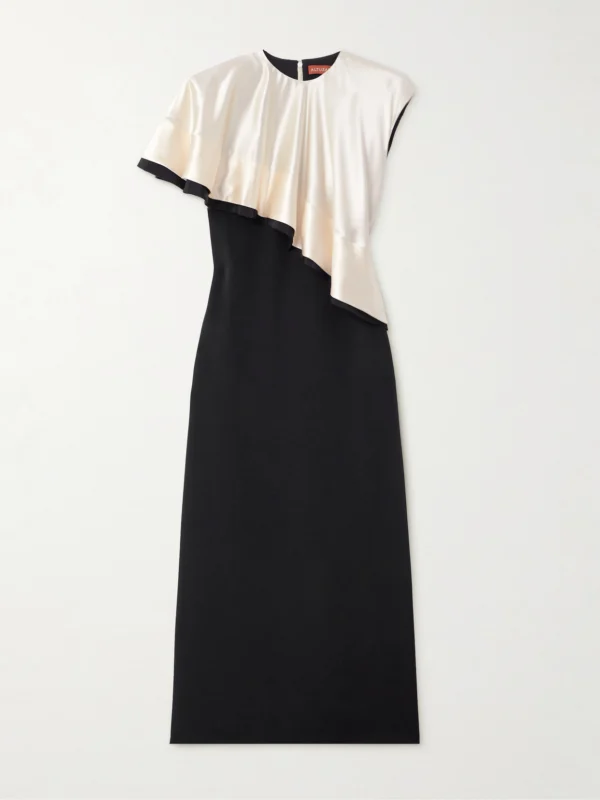 Altuzarra Topolino Layered Silk-satin Midi Dress