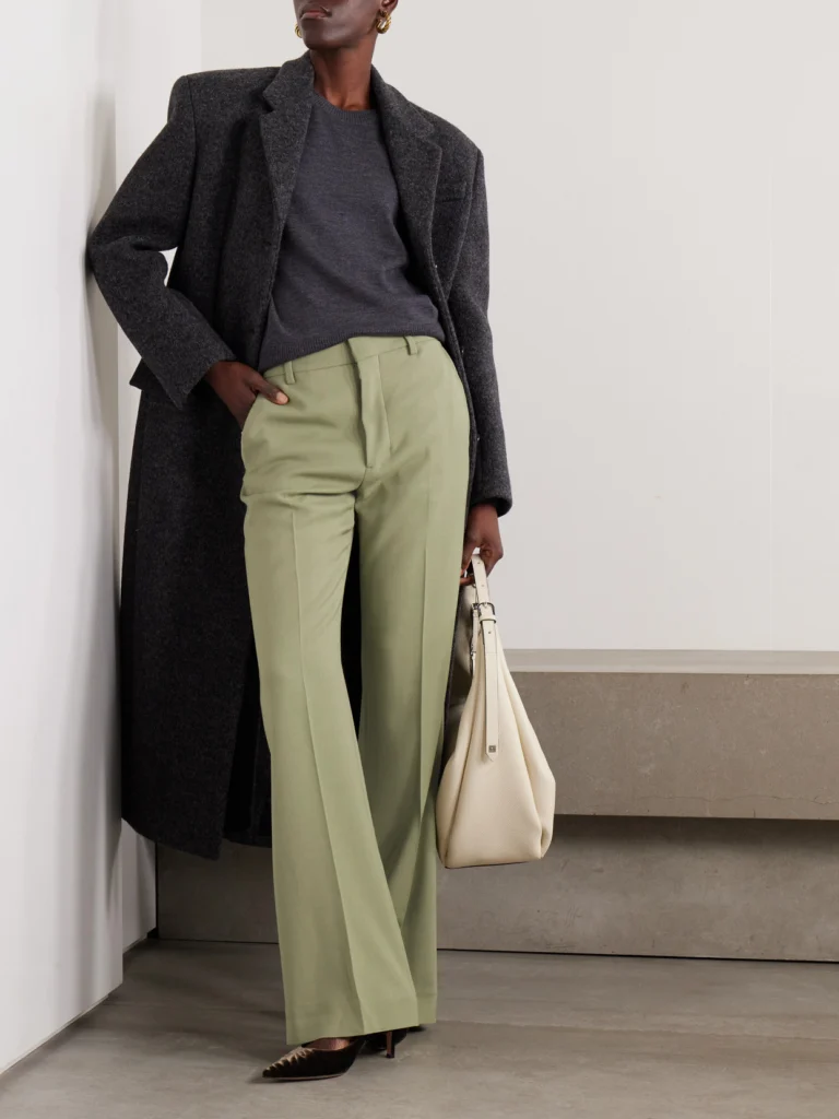 Ami Paris Twill Flared Pants