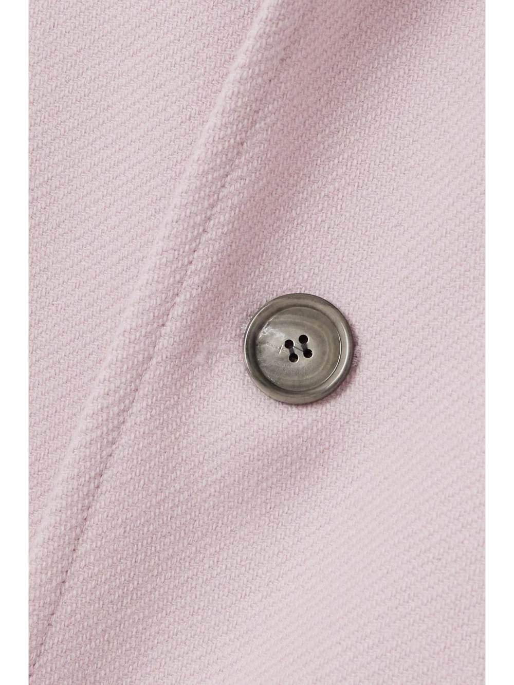 Close-up detail of the Ami Paris Wool-blend Twill Coat