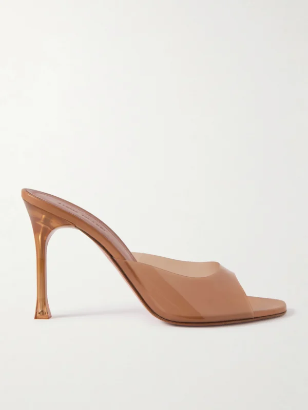 Amina Muaddi Alexa 95 Pvc Mules