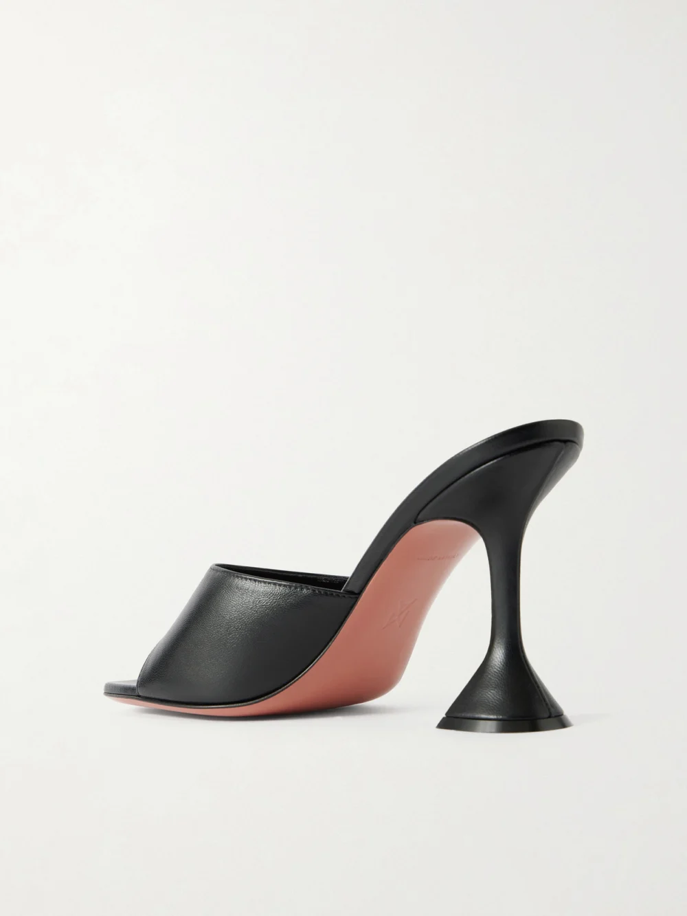Back view of the Amina Muaddi Lupita 95 Leather Mules