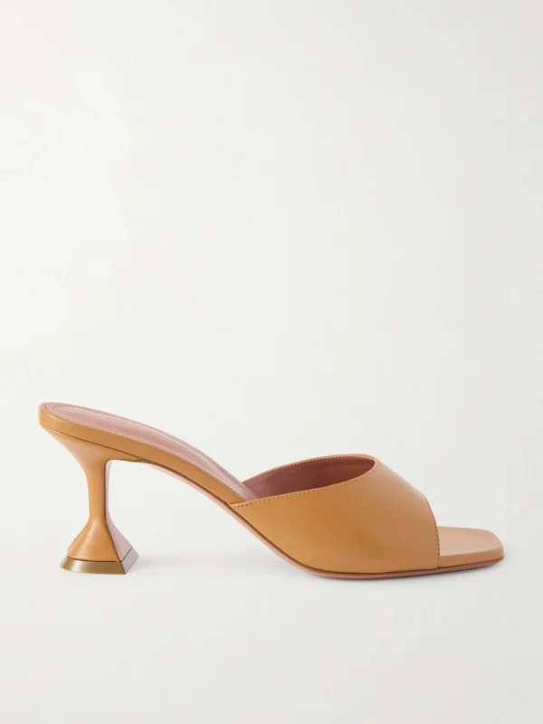 Amina Muaddi Lupita Leather Mules