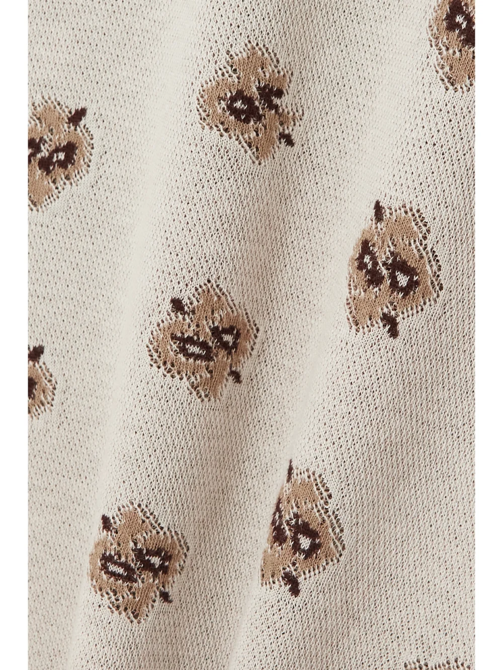 Close-up detail of the Amiri Cotton-jacquard Halterneck Midi Dress